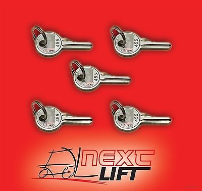 NEW GENIE BOOM LIFT KEY SET LOT OF 5 - FITS Z-45/25 Z45/25 Z34 25 BOOMLIFT