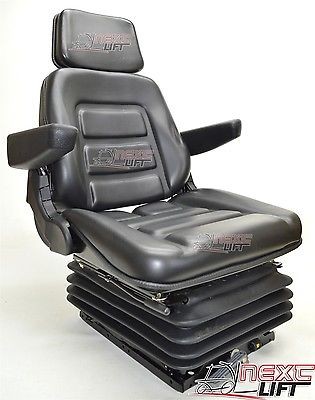 NEW SUSPENSION SEAT WITH ARMREST FITS EXCAVATOR FORKLIFT DOZER BACKHOE TRACTOR