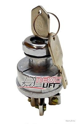 NEW UNIVERSAL IGNITION SWITCH CLARK HYSTER YALE CROWN DAEWOO KEY FORKLIFT CAT