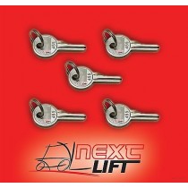 NEW GENIE BOOM LIFT KEY SET LOT OF 5 - FITS Z-45/25 Z45/25 Z34 25 BOOMLIFT