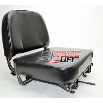 NEW UNIVERSAL FOLDING VINYL FORKLIFT SEAT FITS CLARK CAT HYSTER YALE TOYOTA