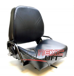 NEW KOMATSU STYLE FOLDING FORKLIFT SEAT FITS NISSAN CAT CLARK CATERPILLAR TOYOTA