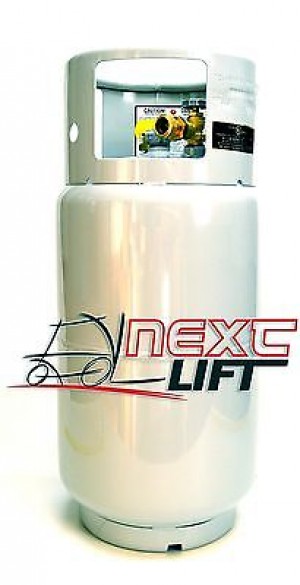 FORKLIFT PROPANE TANK LP LPG - NEW 33.5 LB WITH GAUGE - STEEL