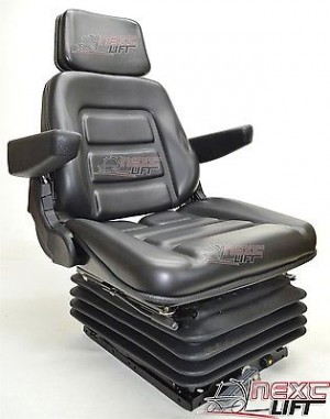 NEW SUSPENSION SEAT WITH ARMREST FITS EXCAVATOR FORKLIFT DOZER BACKHOE TRACTOR