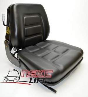 NEW UNIVERSAL VINYL FORKLIFT SUSPENSION SEAT FITS CLARK CAT HYSTER YALE TOYOTA